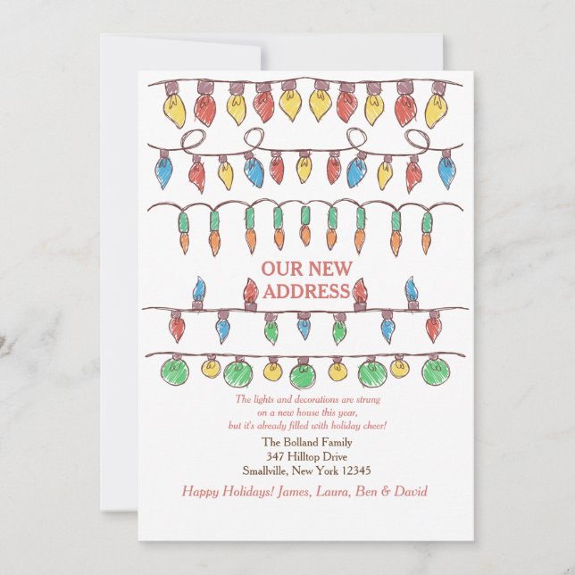 Flytta  Meddelande om julafton Ljus (Framsida)