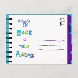 Flytta Meddelande om vykort för "Z" i Adress Bok