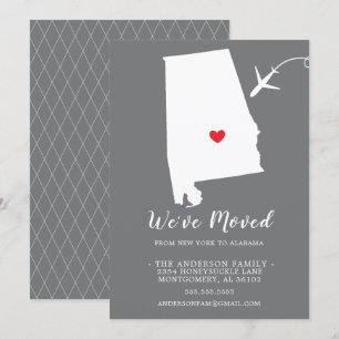 Flytta Meddelande State ALABAMA Inbjudningar
