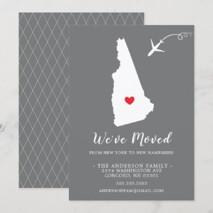 Flytta Meddelande State NEW HAMPSHIRE Inbjudningar