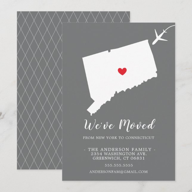 Flytta Meddelande | STATLIGA ANSLUTNINGAR Inbjudningar (Fram/baksida)