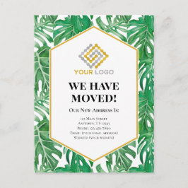 Flytta-meddelande - Tropiskt visitkort Vykort