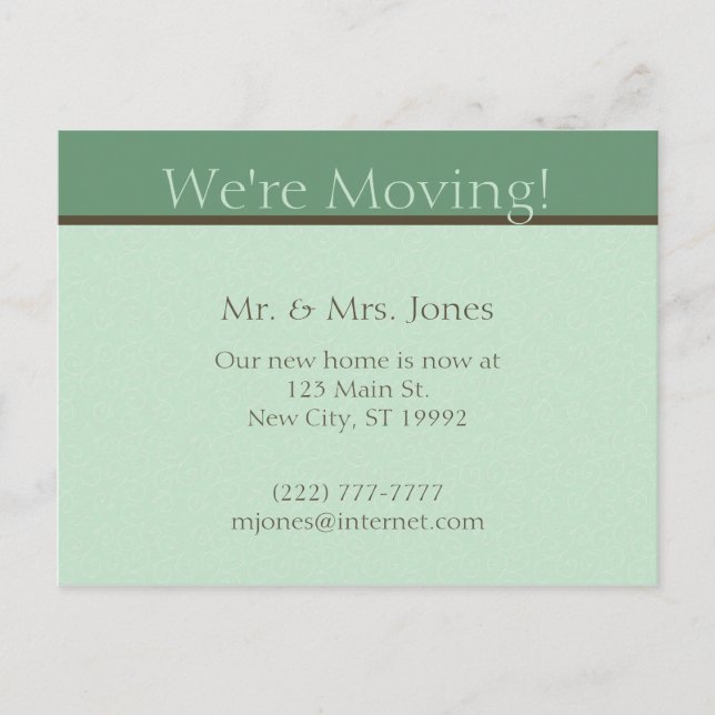 Flytta Meddelande Vykort (Framsida)