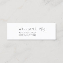 Flytta. Ny adress. Minimal typografi 01a.