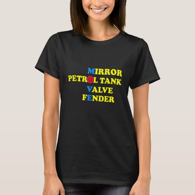 Flytta oljeventil i Spegel T Shirt (Framsida)