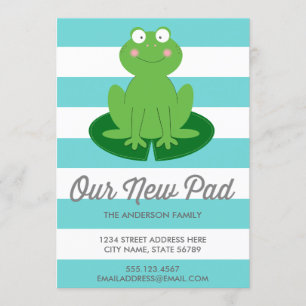Flytta om av modern Cute Frog Meddelande
