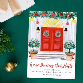 Flytta om avtagande av nya Helgdag Julkort