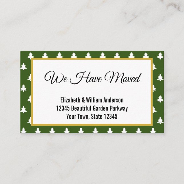 Flytta om Helgdag i julgran Mönster Tilläggskort (Framsida)