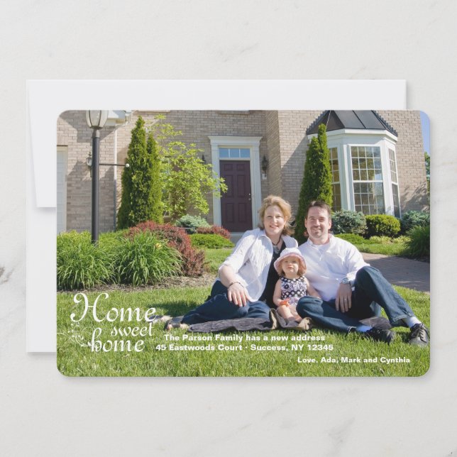 Flytta om hemsött foto julkort (Framsida)