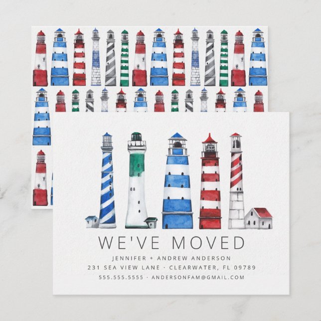 Flytta om kustfyr inbjudningar (Fram/baksida)