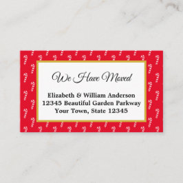 Flytta om Red & White Candy cane Tilläggskort