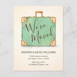 Flytta om vintagens Vi har flyttat Vykort