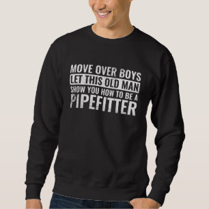 Flytta över pojkarna så att den här gamla mannen v lång ärmad tröja