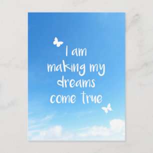 Flytta Overseas Travel Farewell Dreams Quote Vykort