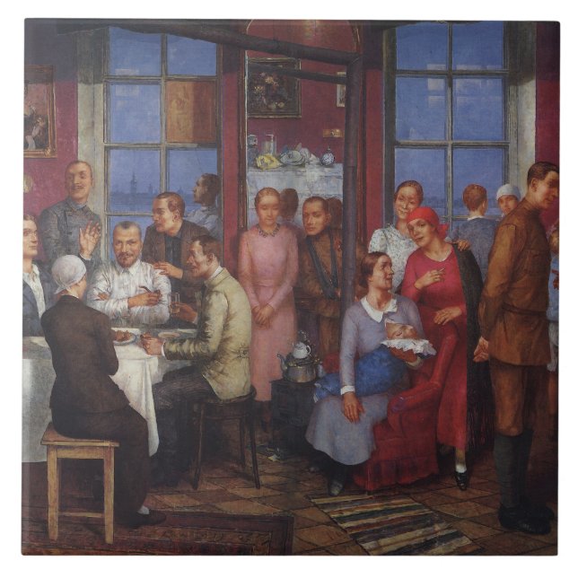 Flytta Party Kakelplatta (Framsidan)