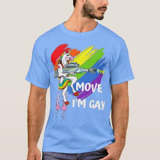 Flytta Pridet Im Gay Rainbow Unicorn LGBQ T Shirt
