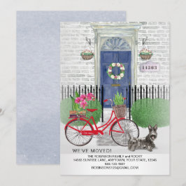Flytta Scottish Terrier Bicycle Blue Door Home Meddelande