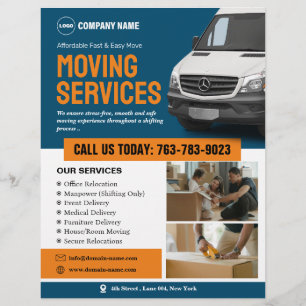 Flytta Services Anpassningsbar Flyer