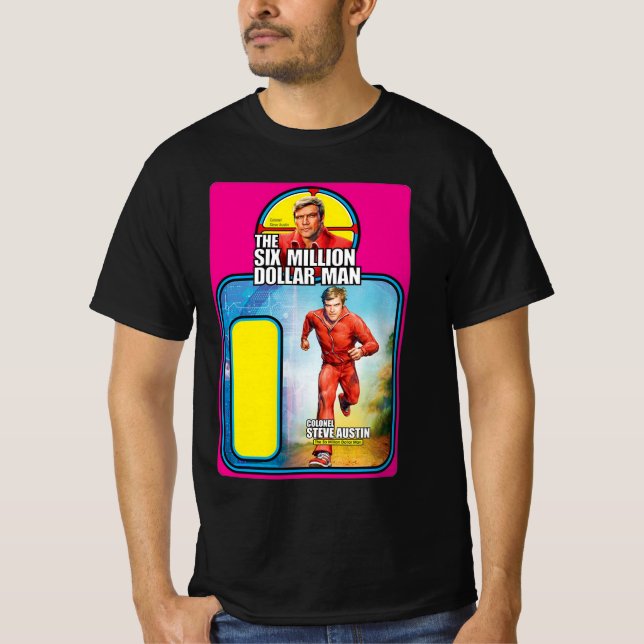Flytta sex miljoner dollar-mannen t shirt (Framsida)