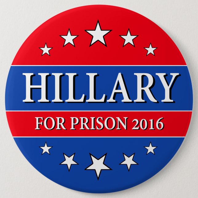 "Flytta sig mycket långsamt HILLARY FÖR FÄNGELSE Knapp (Framsida)