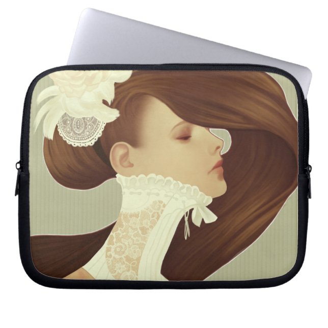 "Flytta sig mycket långsamt snöre" 10 laptop Sleeve (Framsidan)