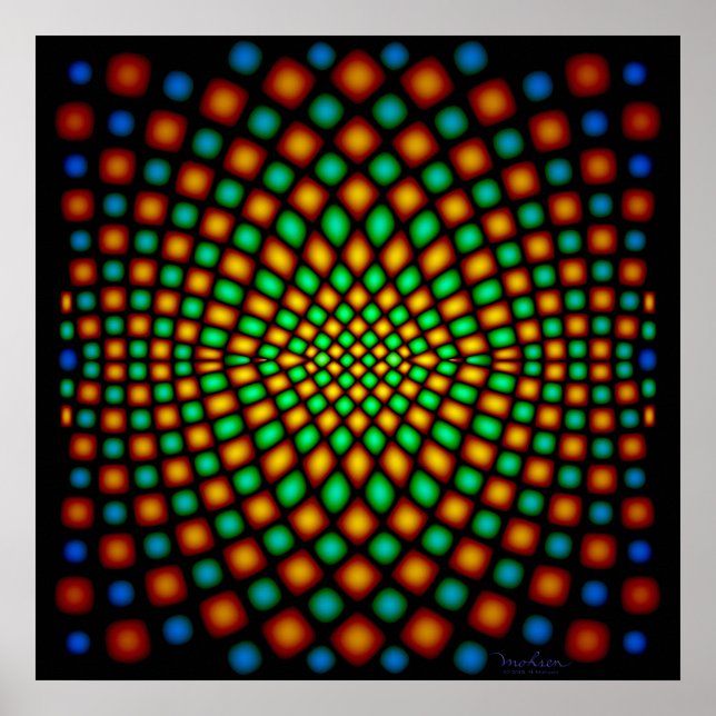 Flytta Snake Skin Optical Illusion Poster (Framsidan)