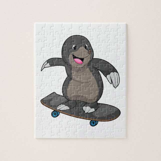 Flytta som Skater med Skateboard Pussel (Vertikal)