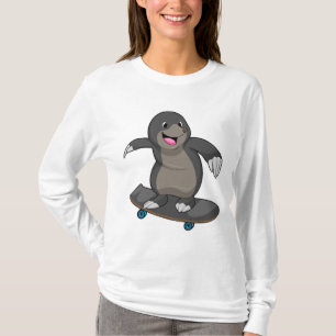 Flytta som Skater med Skateboard T Shirt