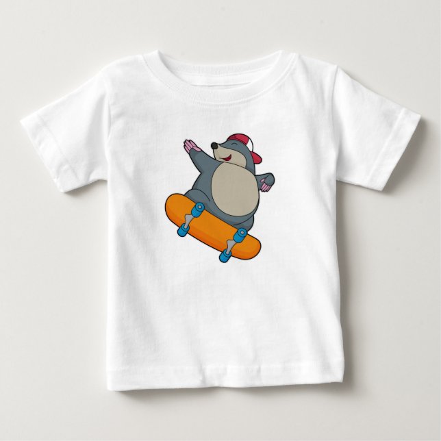 Flytta som Skater med Skateboard T Shirt (Framsida)