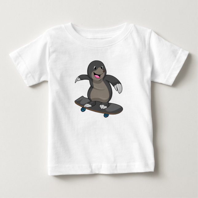 Flytta som Skater med Skateboard T Shirt (Framsida)