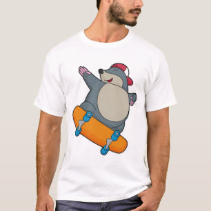 Flytta som Skater med Skateboard T Shirt
