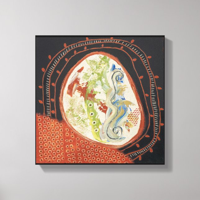 Flytta Spaces 1 Arbetsytans omformade utskrift Canvastryck (Framsida)