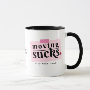 Flytta Sucks! Modern Funny Farewell Bra Adjö Gift Mugg