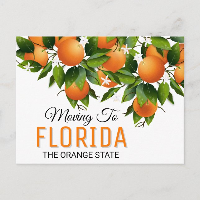 Flytta till Florida | Byte av Adress Vykort (Framsida)
