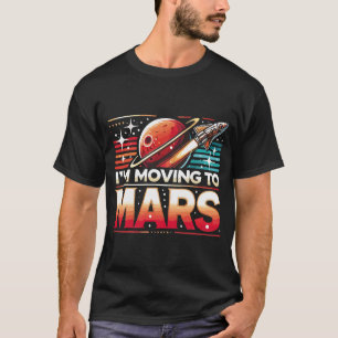 Flytta till Mars Basic Mörk T-Shirt
