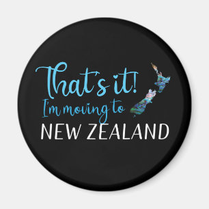 FLYTTA TILL NYA ZEALAND KIWI PAUA MAGNET