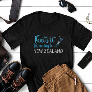FLYTTA TILL NYA ZEALAND KIWI PAUA T SHIRT