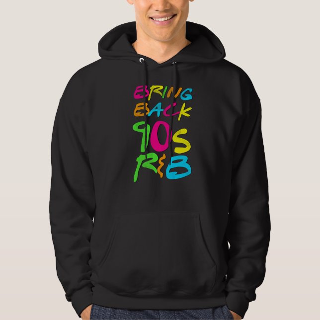 Flytta tillbaka 90s R&B Hoodie (Framsida)
