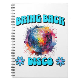 Flytta tillbaka disco anteckningsbok