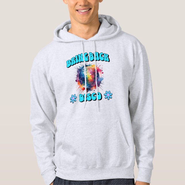 Flytta tillbaka disco hoodie (Framsida)
