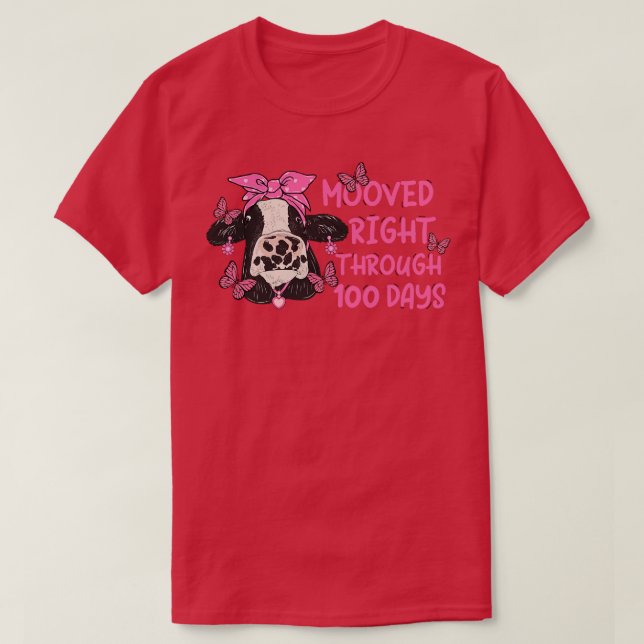 Flyttad Höger till 100 dagar T Shirt (Design framsida)