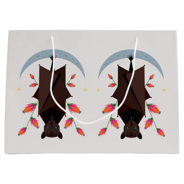 Flyttande fox stor gift-flagga (Framsidan)