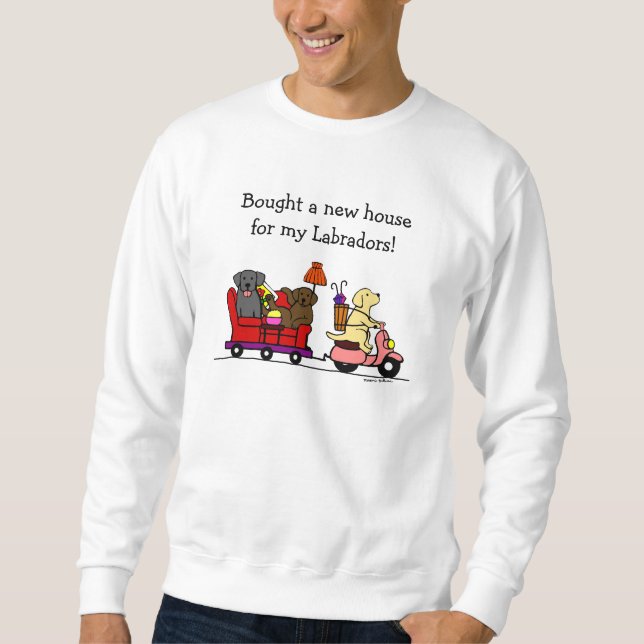 Flyttande Labradors Sweatshirt (Framsida)