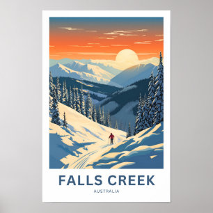 Flyttar Bäck Australien Travel Print Poster
