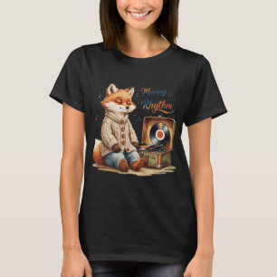 Flyttar i min egen rytm Söt Vintage Fox Subtil Pr T Shirt