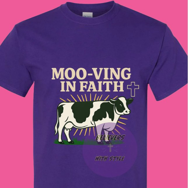 Flyttar i tro - kristen t shirt (Skapare uppladdad)