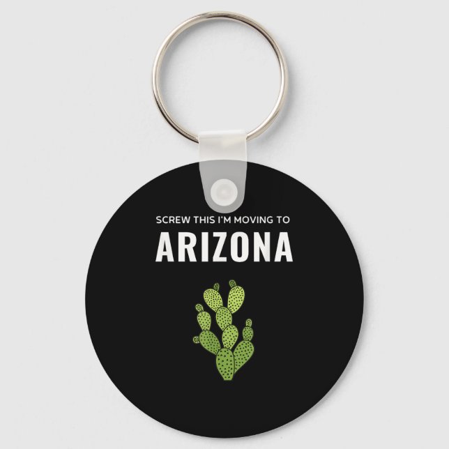 Flyttar Screw This I'm Moving To Arizona State Nyckelring (Framsida)