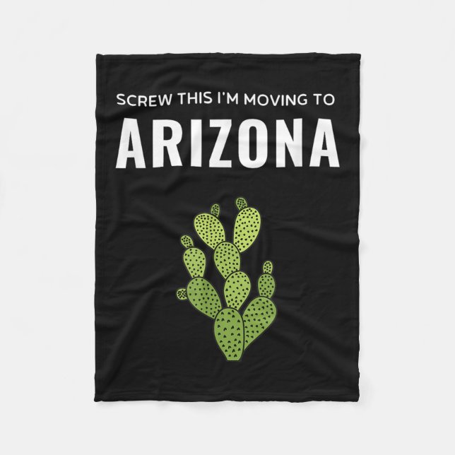 Flyttar Screw This jag flyttar till Arizona State Fleecefilt (Framsidan)