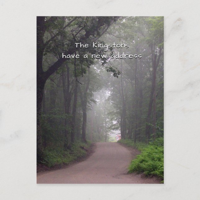 Flyttar till landsbygden Ny adress vykort (Framsida)