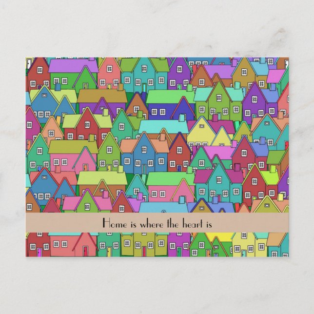 Flyttar till Nytt Hem-personlig Meddelande Vykort (Framsida)